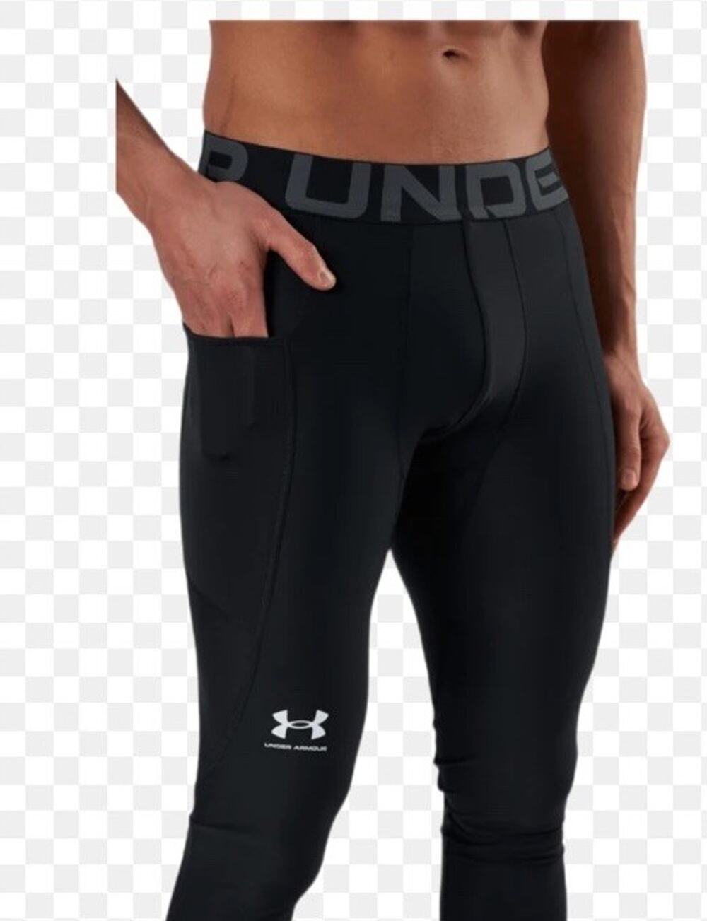 Under Armour Men's HeatGear Compression Leggings Black XL